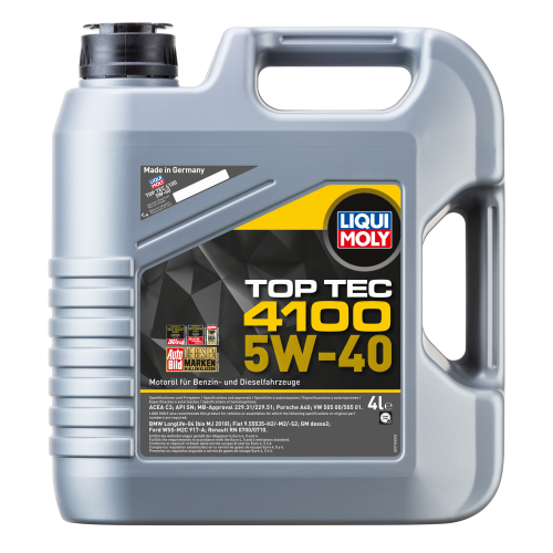 Синтетическое моторное масло Top Tec 4100 5W-40 - 4 л Синтетическое моторное масло Top Tec 4100 5W-40 - 4 л