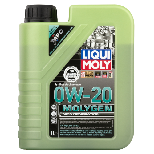 Синтетическое моторное масло Molygen New Generation 0W-20 - 1 л
