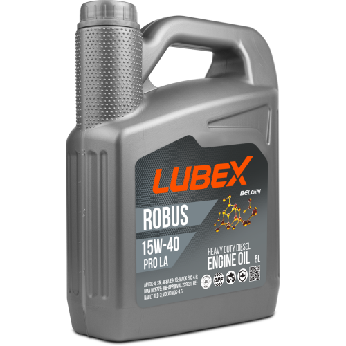 L019-0779-0405 LUBEX Мин. мот.масло ROBUS PRO LA 15W-40 CK-4/SN Plus/CI-4/CJ-4 E9 (5л) - 5 л