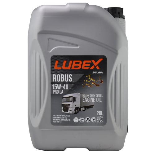 L019-0779-0020 LUBEX Мин. мот.масло ROBUS PRO LA 15W-40 CK-4/SN Plus/CI-4/CJ-4 E9 (20л) - 20 л L019-0779-0020 LUBEX Мин. мот.масло ROBUS PRO LA 15W-40 CK-4/SN Plus/CI-4/CJ-4 E9 (20л) - 20 л