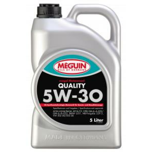 6567 Meguin НС-синт. мот.масло Megol Motorenoel Quality 5W-30 CF/SL A3/B4 (5л) - 5 л