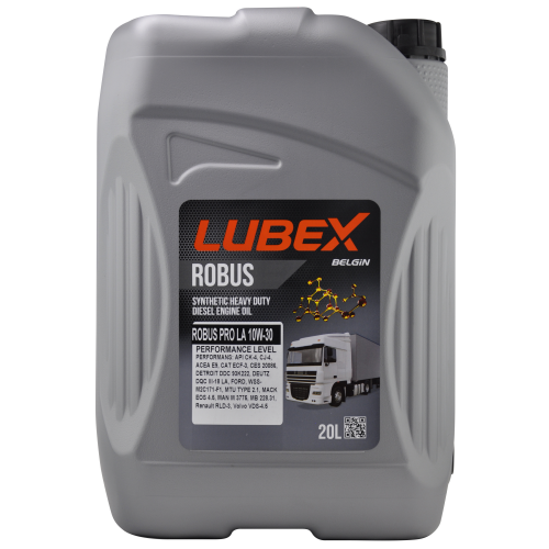 L019-0777-0020 LUBEX Синт-ое мот.масло ROBUS PRO LA 10W-30 CK-4/CJ-4 E9 (20л) - 20 л L019-0777-0020 LUBEX Синт-ое мот.масло ROBUS PRO LA 10W-30 CK-4/CJ-4 E9 (20л) - 20 л