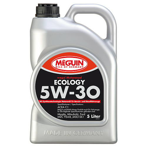 3187 Meguin НС-синт. мот.масло Megol Motorenoel Ecology 5W-30 C1 (5л) - 5 л